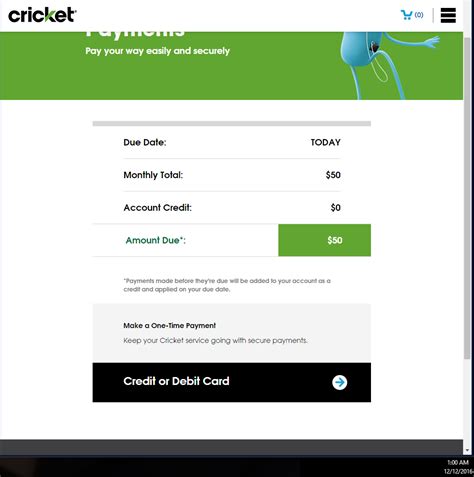 Save 22. . Cricket bill pay